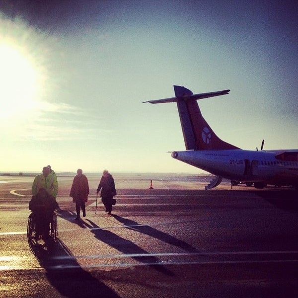 Photo taken at Bornholm Airport (RNN) by Sandra E. on 12/28/2013