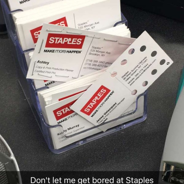 Staples Williamsburg Brooklyn, NY