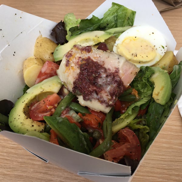 The nicoise petite salad was a hearty portion and delicious!