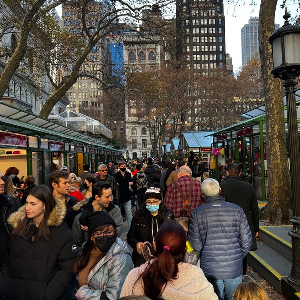 Photo taken at Bank of America Winter Village at Bryant Park by E B on 12/12/2021