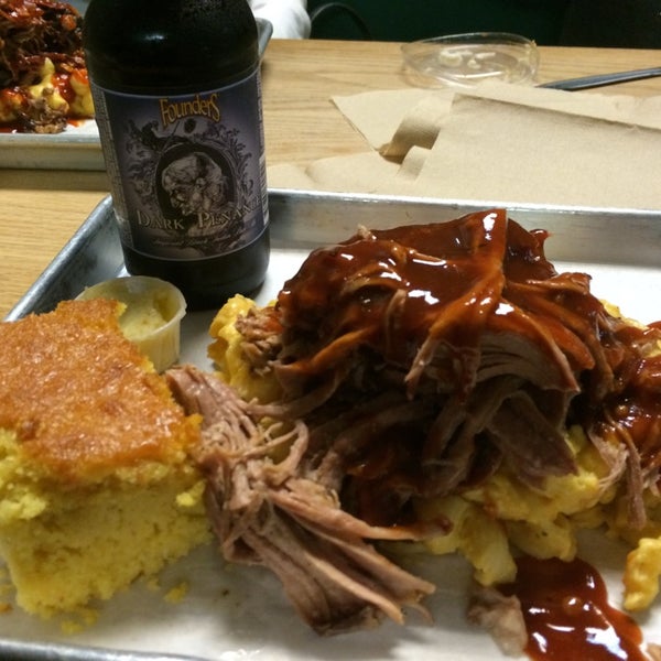 Photo taken at Bear&#39;s Smokehouse Barbecue by Eric P. on 11/1/2014