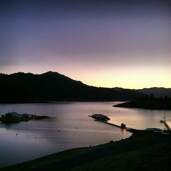 Photo taken at Bridge Bay at Shasta Lake by Clayton T. on 10/6/2012