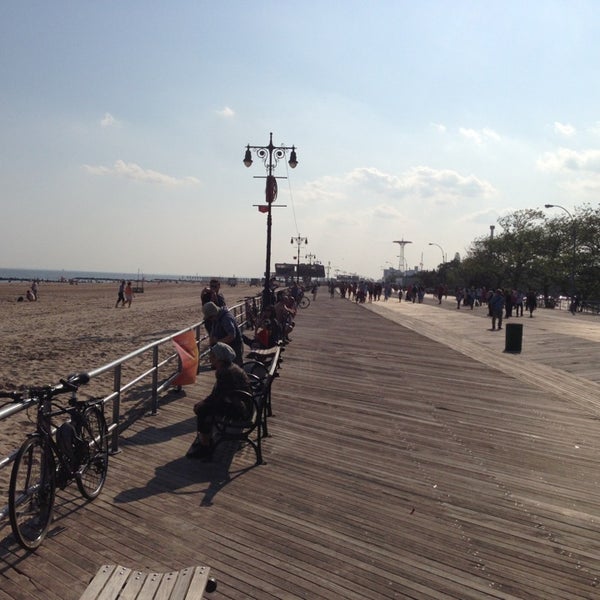 Photo taken at Coney Island Beach &amp; Boardwalk by Brandt F. on 6/9/2013
