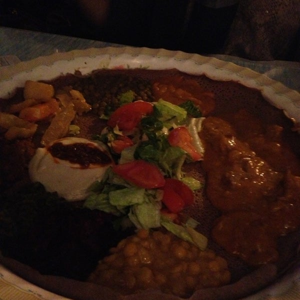 Photo taken at Lalibela Restaurant by Kaori F. on 4/10/2013