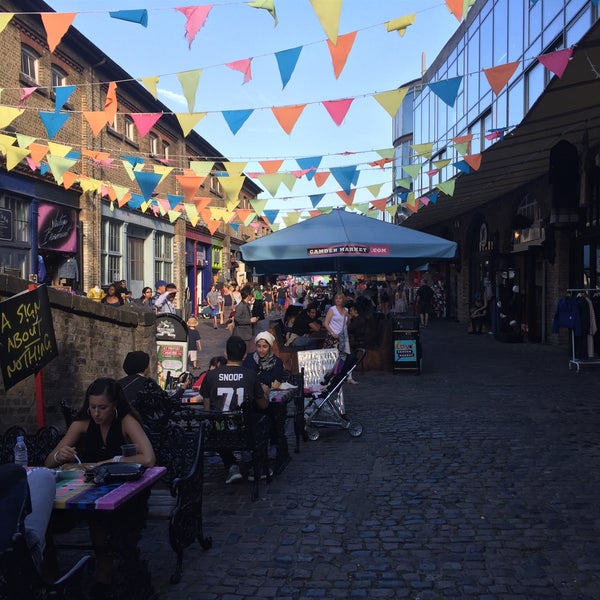 Photo taken at Camden Stables Market by Gustavo P. on 8/9/2015