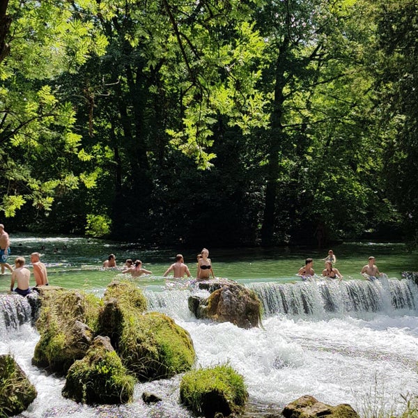 Photos At Wasserfall Im Englischen Garten Waterfall In