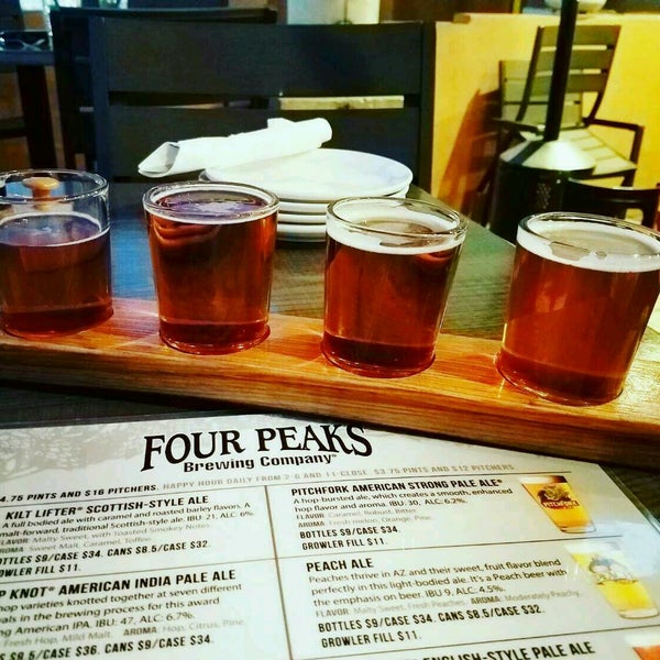 Photo taken at Four Peaks Grill &amp; Tap by Jenna B. on 2/23/2017