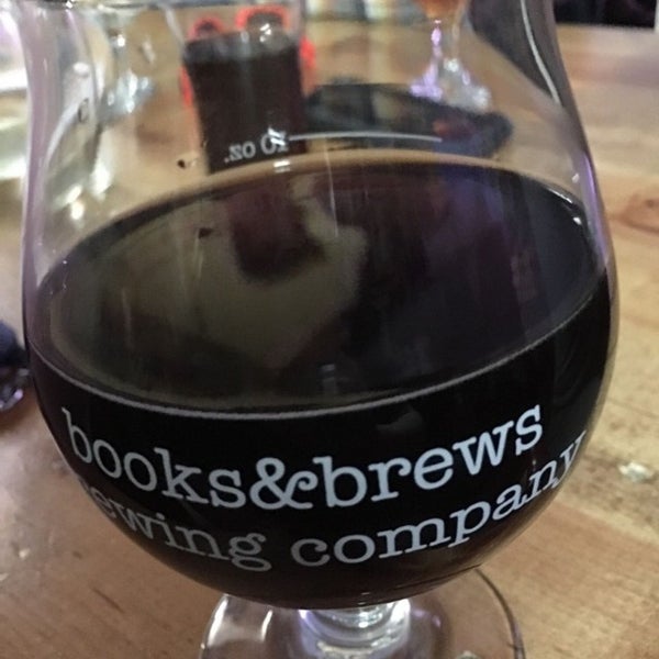 Photo taken at Books &amp; Brews Brewing Company by Jeff B. on 4/9/2017