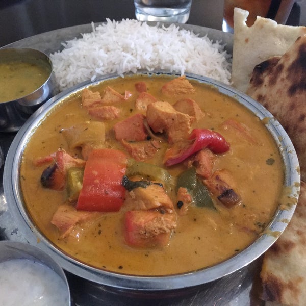 Photo taken at Moksha Indian Cuisine of Bellevue by Eric H. on 6/6/2016