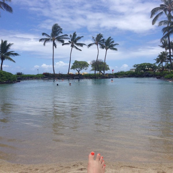 6/7/2014 tarihinde Dwayne T.ziyaretçi tarafından Grand Hyatt Kauai Salt Water Lagoon'de çekilen fotoğraf