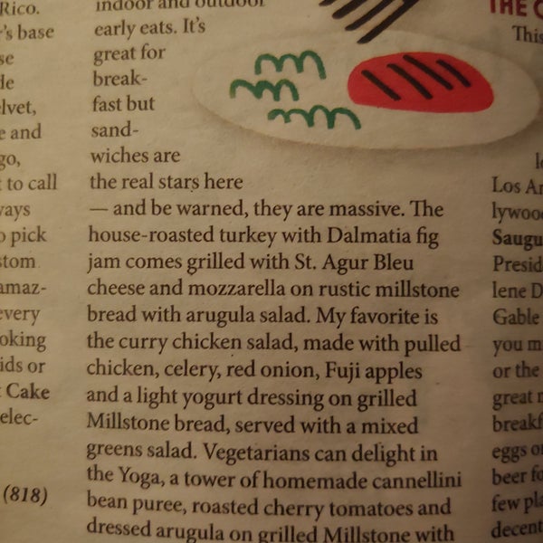 LA Weekly's pick for Best Sandwiches in 2018. Curry chicken, turkey with fig jam, and the yoga are all mentioned.