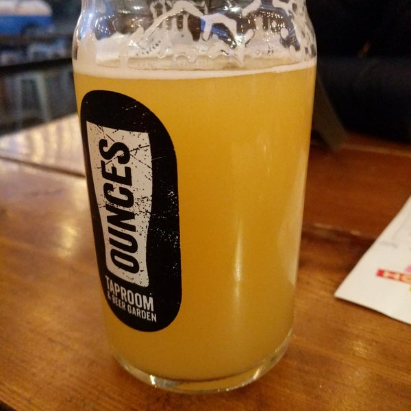 Photo taken at Ounces Taproom &amp; Beer Garden by Ted T. on 11/2/2019
