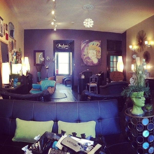 Photo taken at Medusa&#39;s Studio and Salon by Katie on 2/6/2014