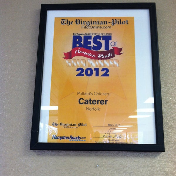 Pollard's Chicken & Catering 8370 Tidewater Dr