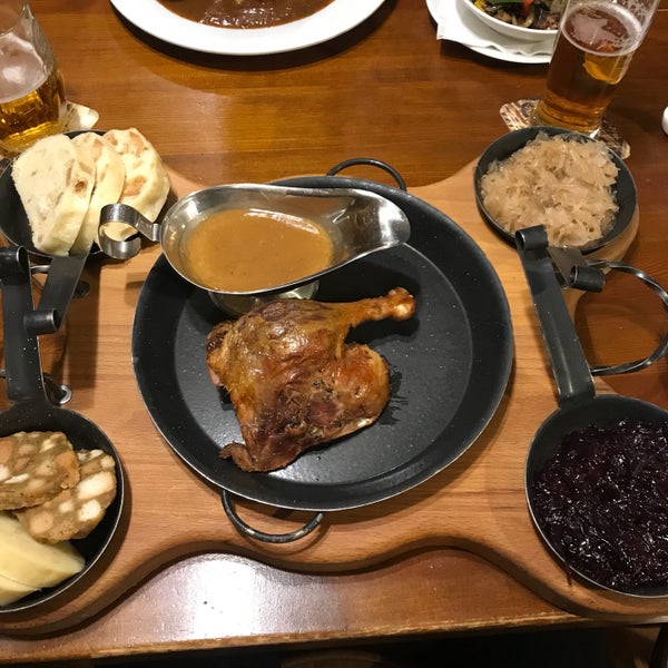 First Czech restaurant we tried so nothing to compare to but good portions for mains and fair prices. Tip is included and credit card accepted. Had the beef goulash and duck as mains.