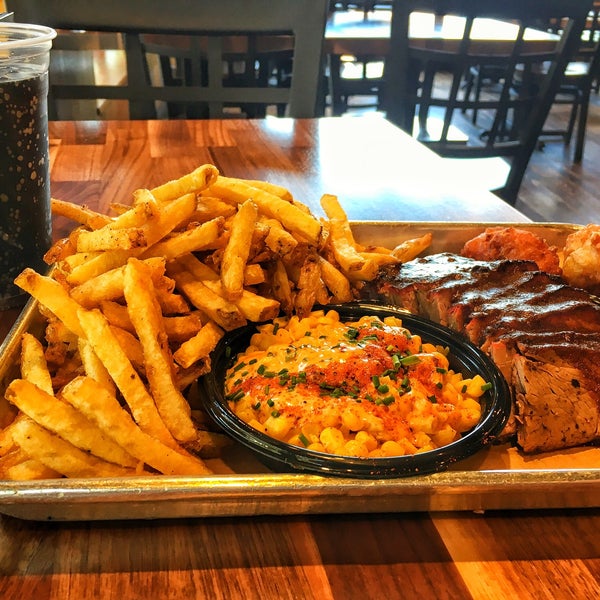 If you get a plate with fries, you better share those fries. They give you enough for two people.