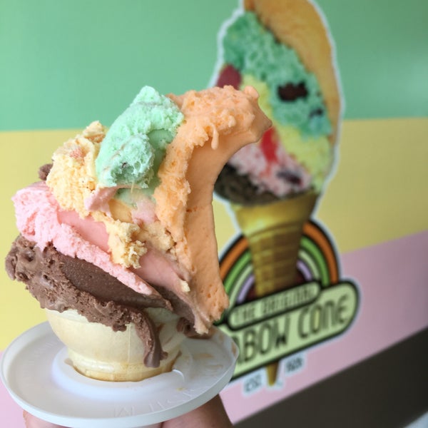 Photo taken at The Original Rainbow Cone by Jonathan F. on 3/4/2017