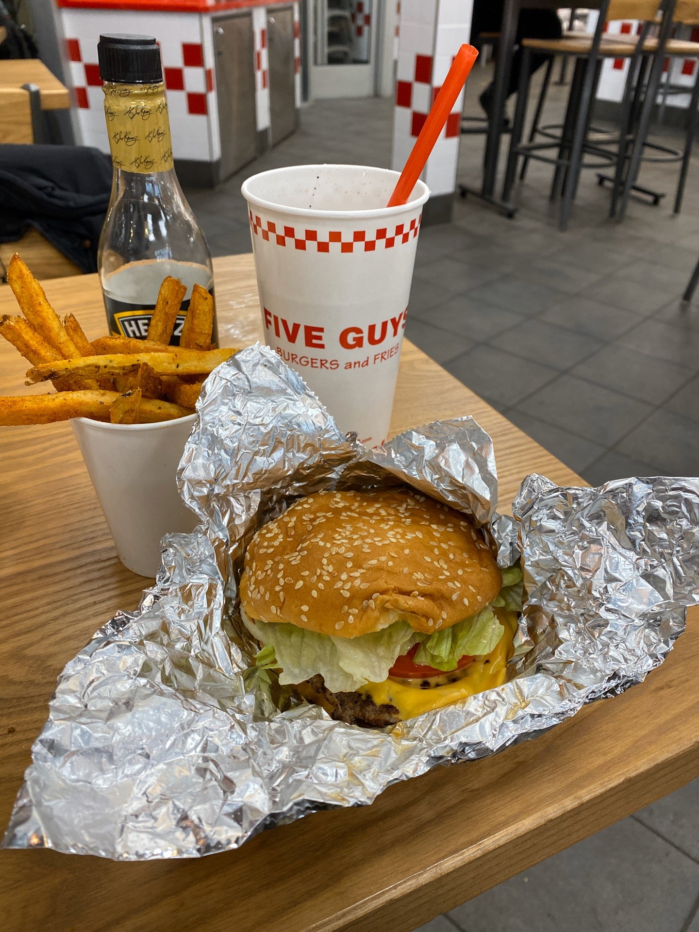 Five Guys Veggie Burgers