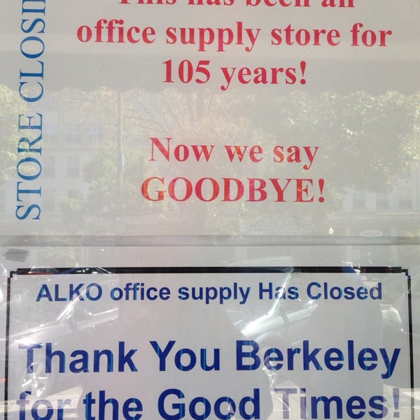 Alko Office Supplies Downtown Berkeley 22 visitors
