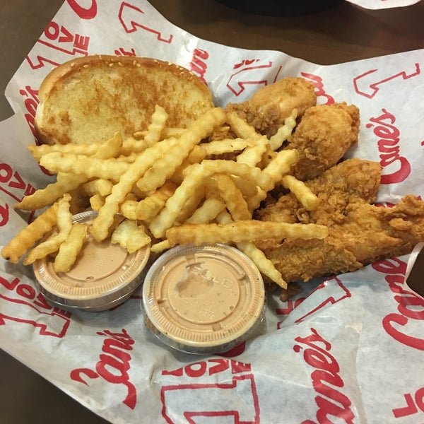 Photo taken at Raising Cane&#39;s Chicken Fingers by Megan H. on 7/25/2017