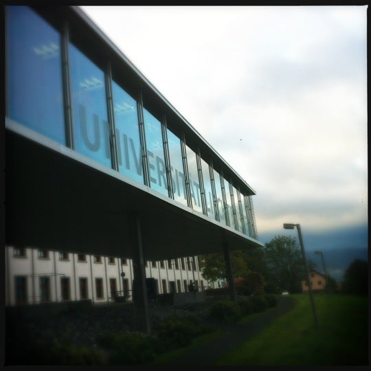 Photo taken at University of Liechtenstein by Nicole T. on 10/8/2012