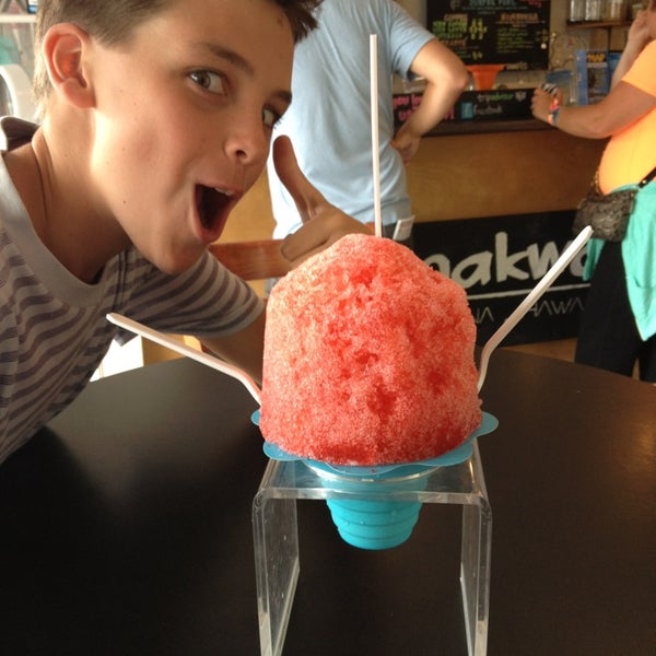 Photo taken at Breakwall Shave Ice Co. by Allison H. on 7/30/2013