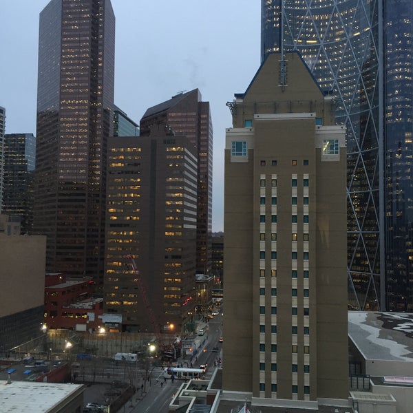 Photo taken at Calgary Marriott Downtown Hotel by Tommy B. on 11/3/2015