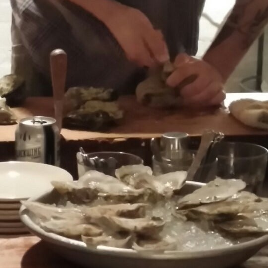 Photo taken at Dylan&#39;s Oyster Cellar by Kelly S. on 5/11/2014