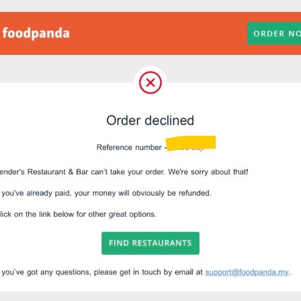 Ordered tenderloin steaks from this restaurant at Food Panda at 3pm and they call at 330pm saying no tenderloin but mind if I change to Sirloin. Then suddenly declined my order at 540pm! So stupid!!!