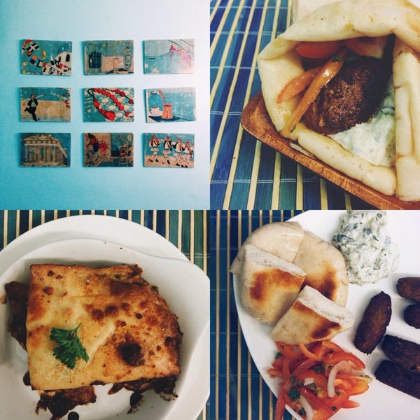 Das Foto wurde bei Blé - Real Greek food von Joey A. am 5/20/2014 aufgenommen