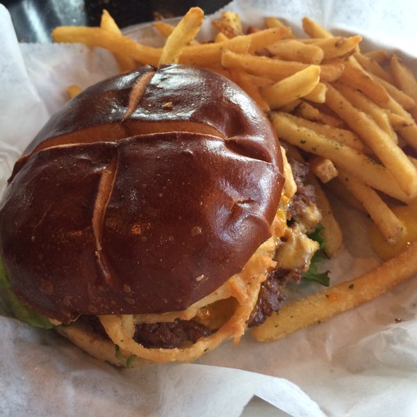 The pretzel burger was good. The bun made the burger. Their fries are not anything special.