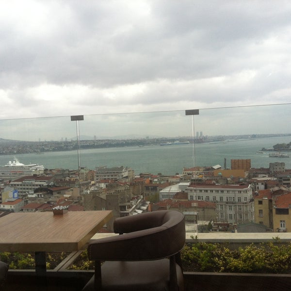 Photo taken at Georges Hotel Roof Terrace by Halit T. on 4/17/2013