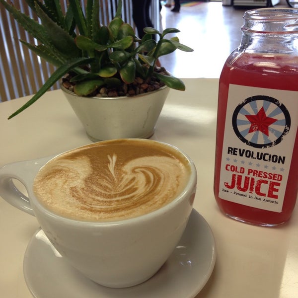 Photo taken at Revolucion Coffee + Juice by BCMAC7 T. on 5/7/2014