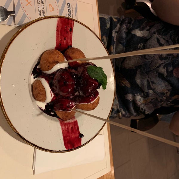 It’s a very nice place where you can eat in Bucharest. The food is really good.The dessert❤️❤️❤️❤️ they have two kinda of “papanasi” (some special romanian donuts with cheese). i totally recomand it