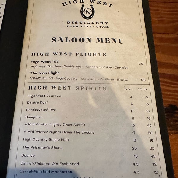 Photo taken at High West Distillery &amp; Saloon by Ross S. on 8/22/2023