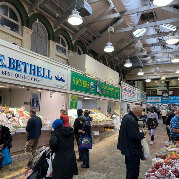 Photo taken at Leeds Kirkgate Market by Ross S. on 9/9/2022