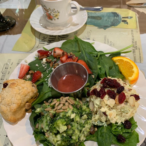 Photo taken at Chocolate Angel Cafe &amp; Tea Room - High Street by Sally J. on 3/15/2019