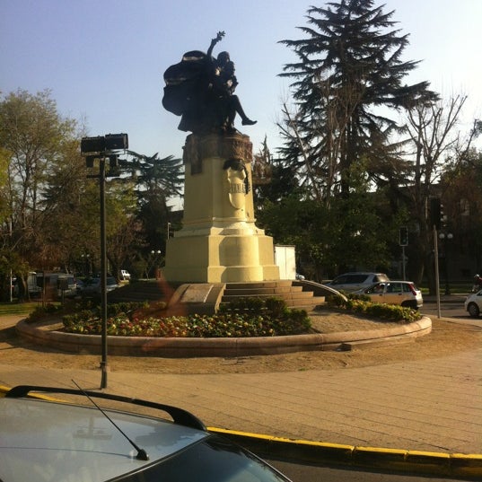 Photo taken at Plaza Ercilla by seba f. on 9/28/2012