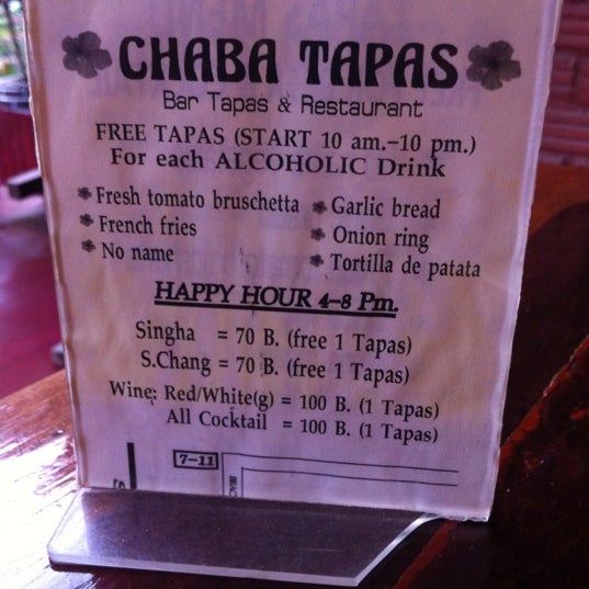 Foto scattata a Chaba Tapas Restaurant  Bar da Ed il 9/27/2012