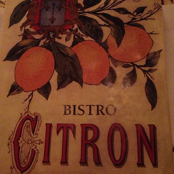 รูปภาพถ่ายที่ Bistro Citron โดย Ariel H. เมื่อ 11/16/2013