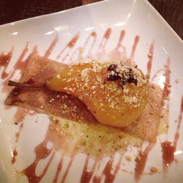 Poached cinnamon pear