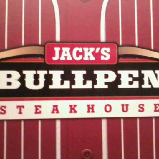 Photo taken at Jack&#39;s Bullpen Steakhouse by Thaynara G. on 10/14/2012