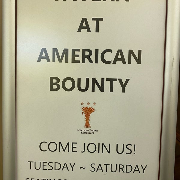 Photo taken at American Bounty Restaurant by Alex F. on 7/8/2023