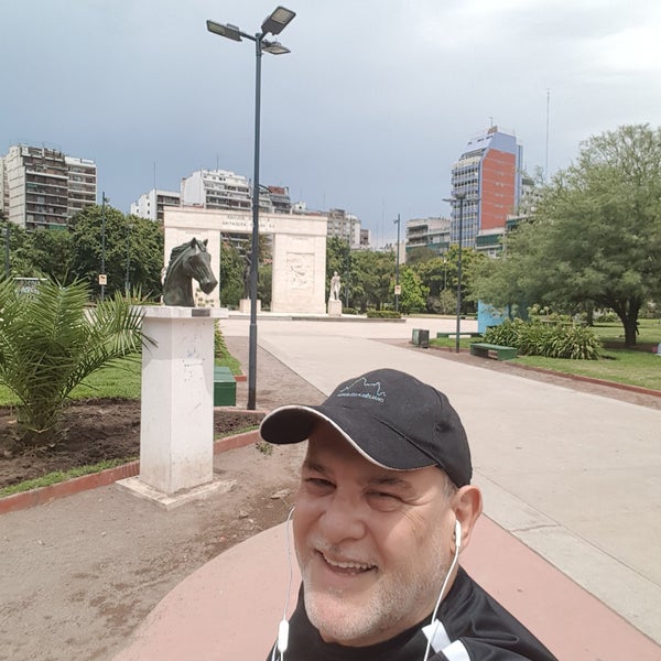 Photo taken at Parque Rivadavia by Fernando C. on 1/22/2018
