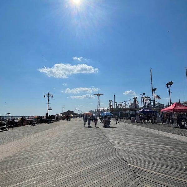 Photo taken at Coney Island Beach &amp; Boardwalk by Tom M. on 7/28/2023