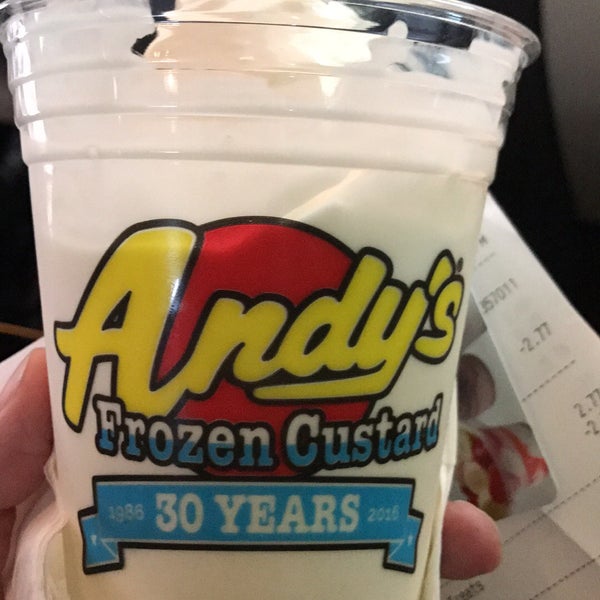 Photo taken at Andy&#39;s Frozen Custard by Sharon H. on 4/16/2017