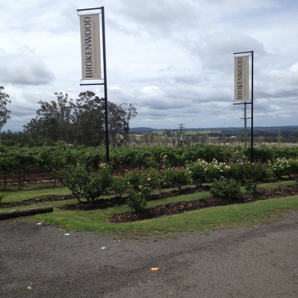 Photo taken at Brokenwood Wines by Oliver F. on 2/2/2013