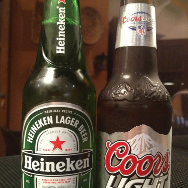 Heineken & Coors Light in the house!!! +1