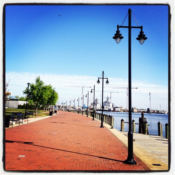 Photo taken at Town Point Park by Stephanie Y. on 4/25/2013