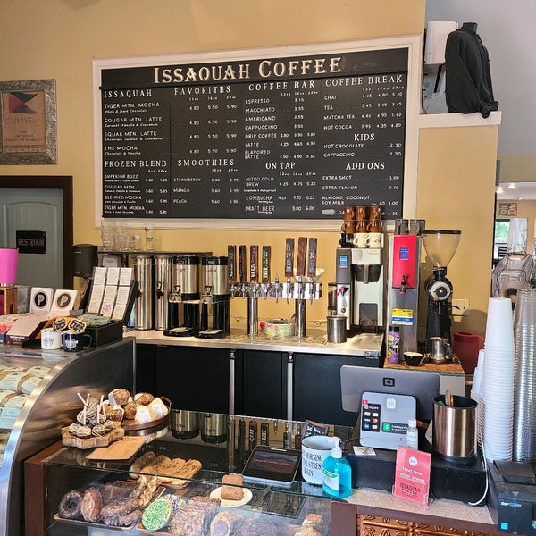 Photo taken at Issaquah Coffee Company by Joe O. on 4/1/2022